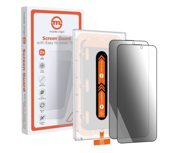 Mobile Origin Privacy Screen Guard iPhone 15 Pro Max easy applicator 2pack SGA-FP-i15ProMax-2pk - 1249001 - zdjęcie
